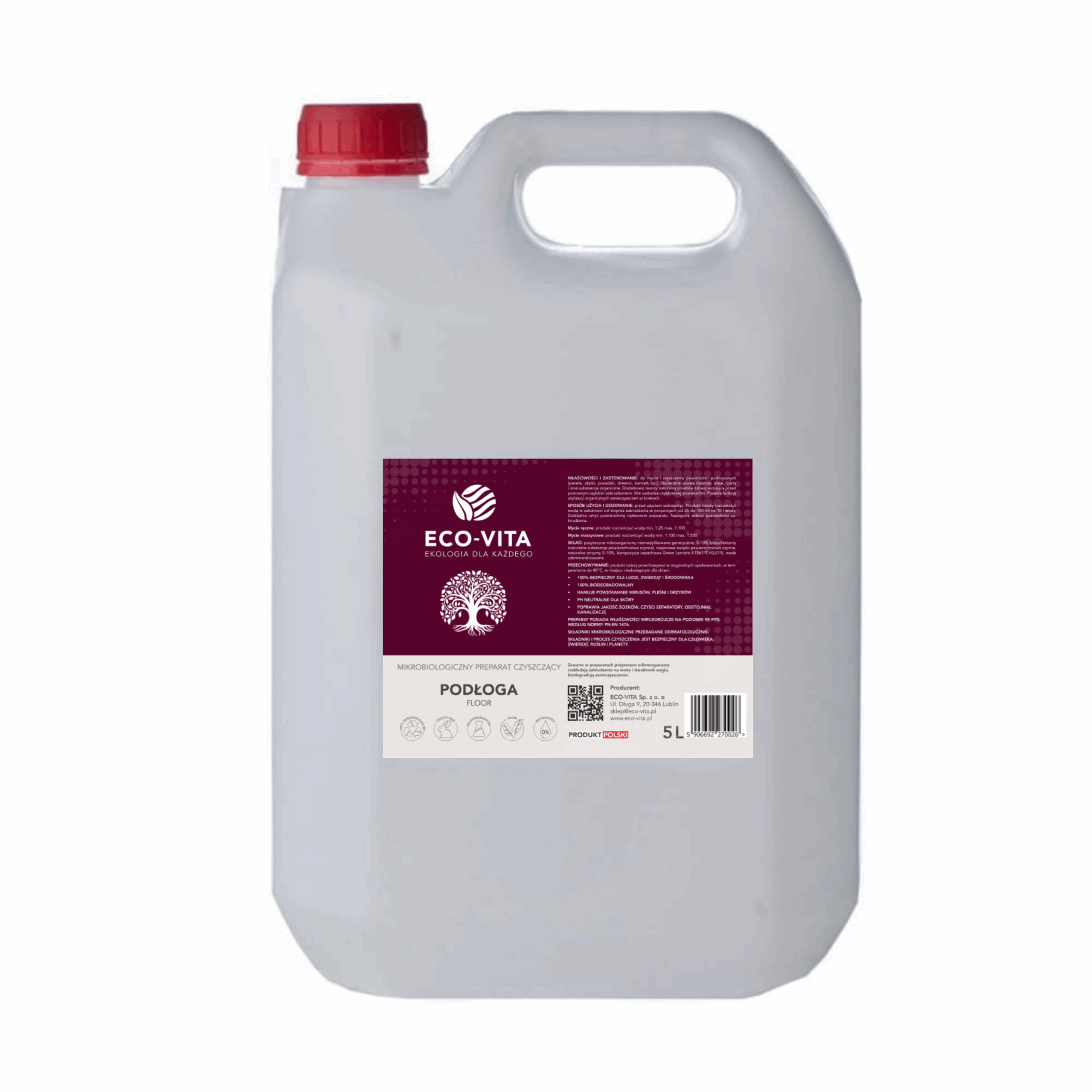 ECO VITA PODŁOGA 5L ekologiczny płyn