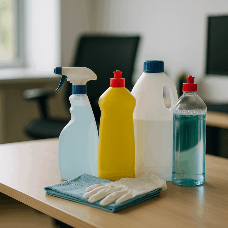 Środki czystości w biurze: zdrowie i efektywność pracy