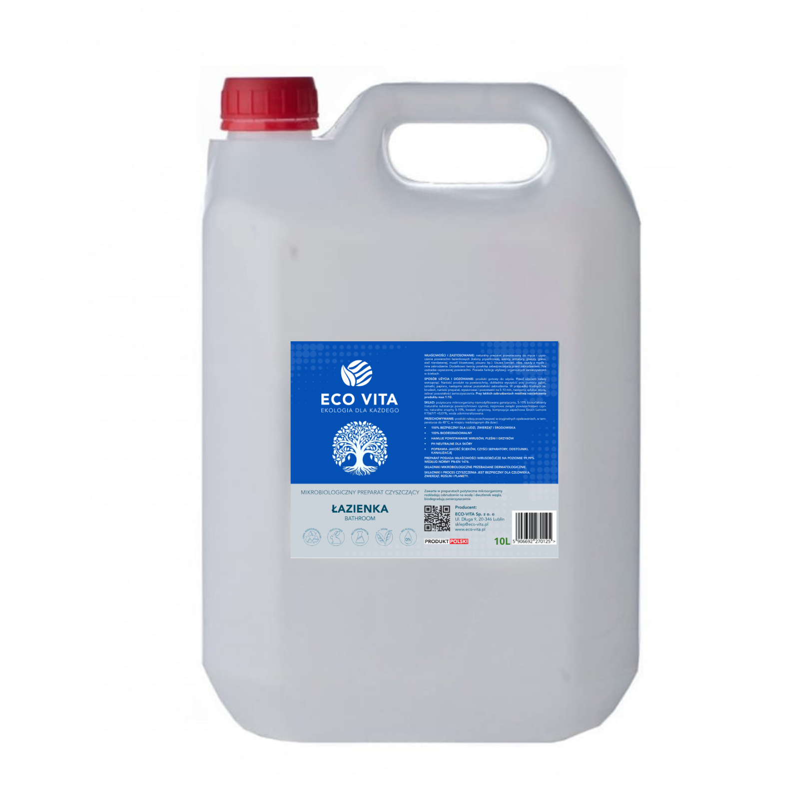 ECO VITA ŁAZIENKA 10L ekologiczny preparat