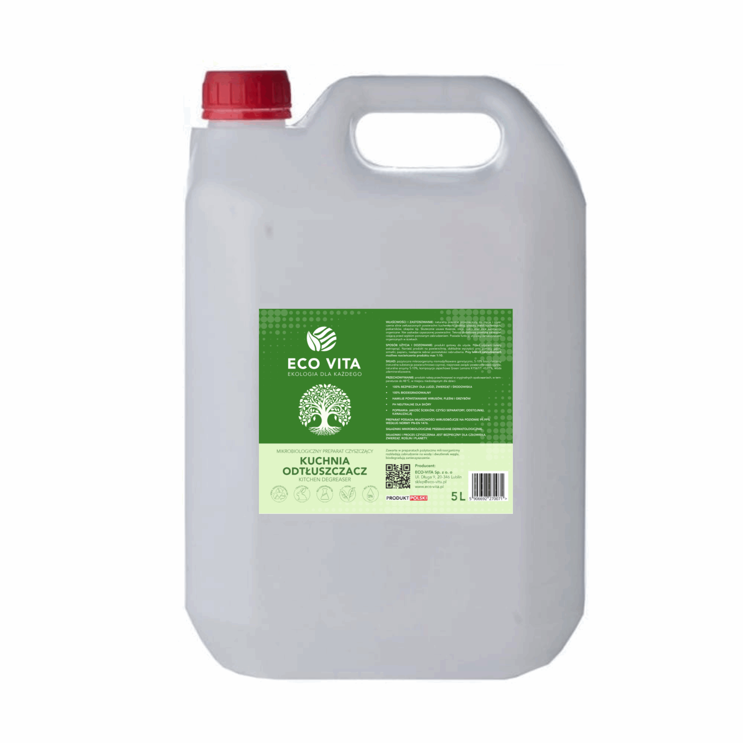 ECO VITA KUCHNIA ODTŁUSZCZACZ 10L, ekologiczny